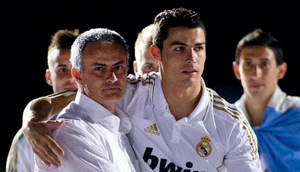 Cristiano Ronaldo and Jose Mourinho